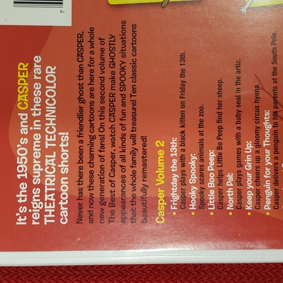 Casper the Friendly Ghost Wendy the Witch Vols. 1 & 2...& 2003 'Casper' 3 DVDs - Picture 9 of 12
